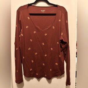 old navy | 2x long sleeve floral tee | never worn